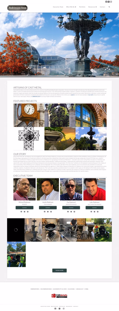 Robinson-Iron-Corporation Homepage 1440px