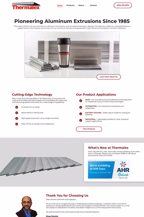 Thermalex Homepage 1440px