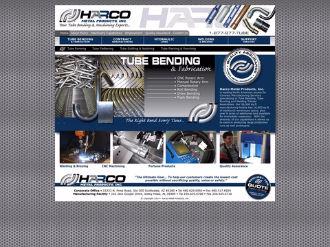Harco-Metal-Products Homepage 1440px