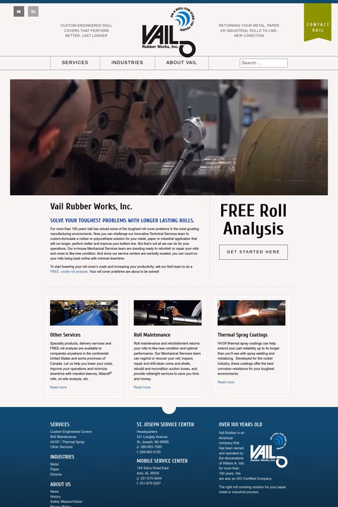 Vail-Rubber-Works Homepage 1440px