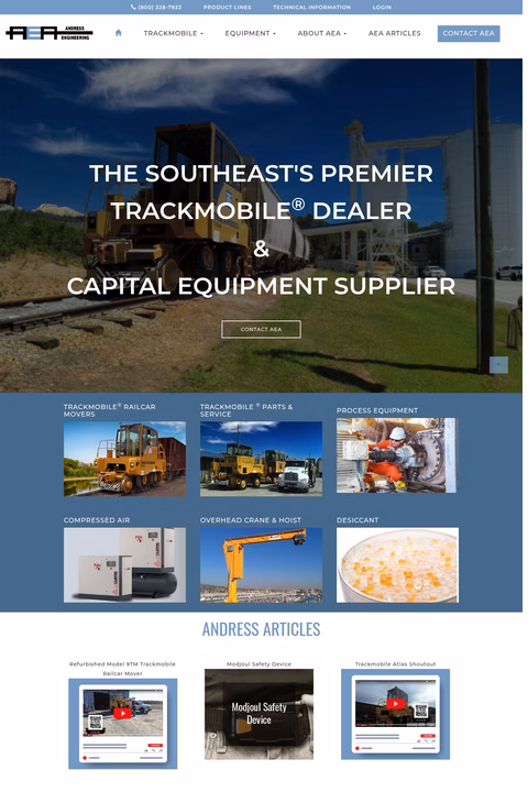 Andress-Engineering Homepage 1440px