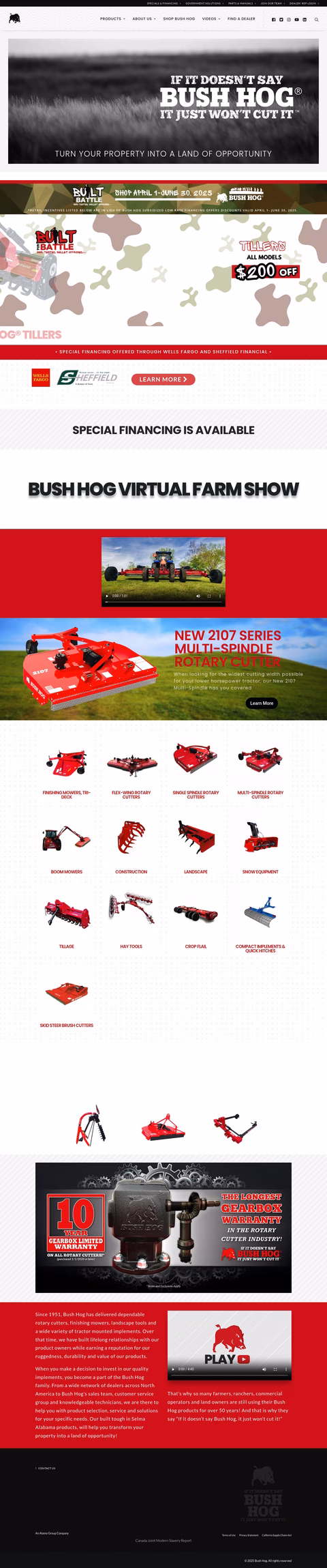 Bush-Hog Homepage 1440px