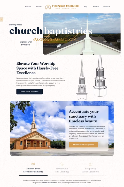 Fiberglass-Unlimited Homepage 1440px