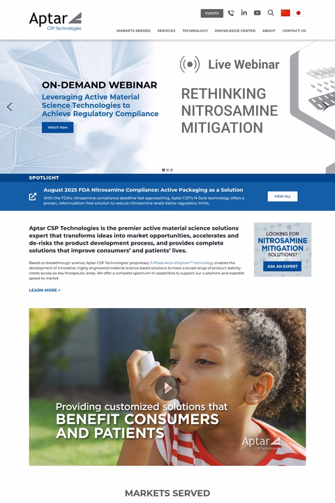 Aptar-Csp-Technologies Homepage 1440px