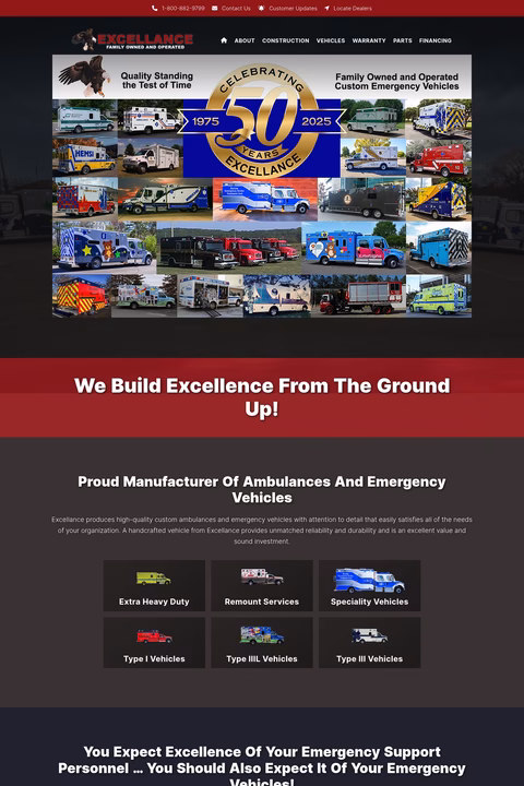 Excellance Homepage 1440px