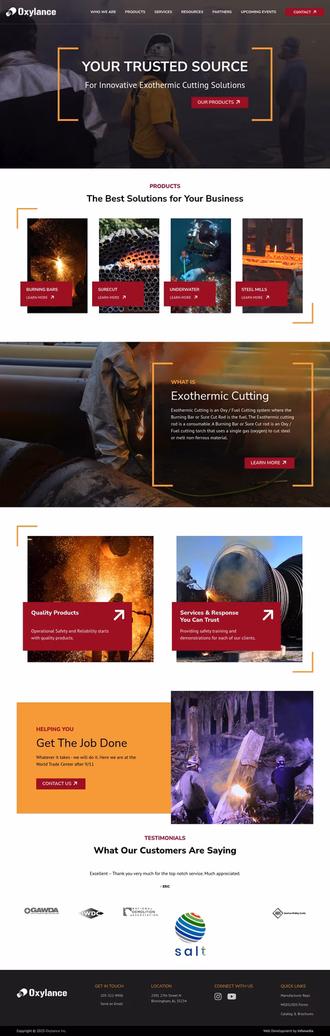 Oxylance Homepage 1440px