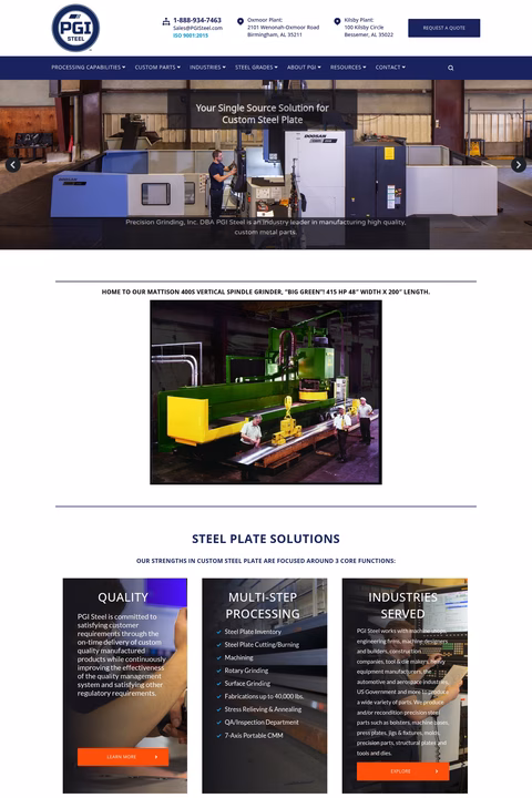 Precision-Grinding-Inc Homepage 1440px