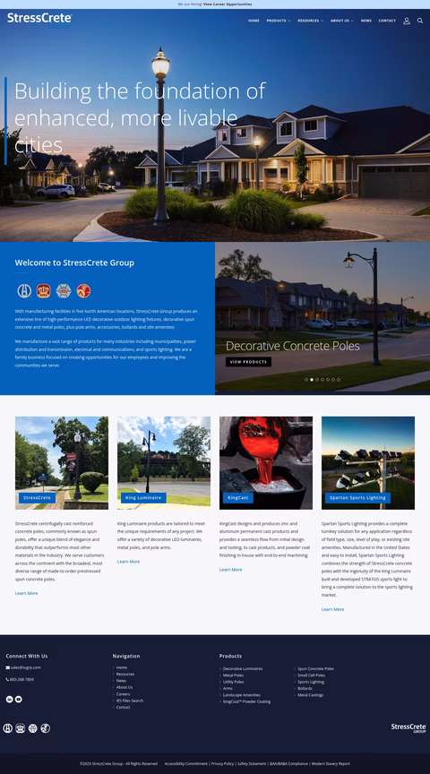 Stresscrete Homepage 1440px