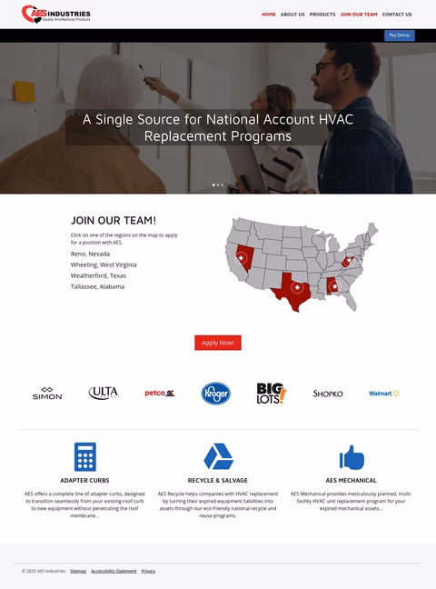Aes-Industries Homepage 1440px