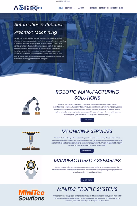 Amtec Homepage 1440px