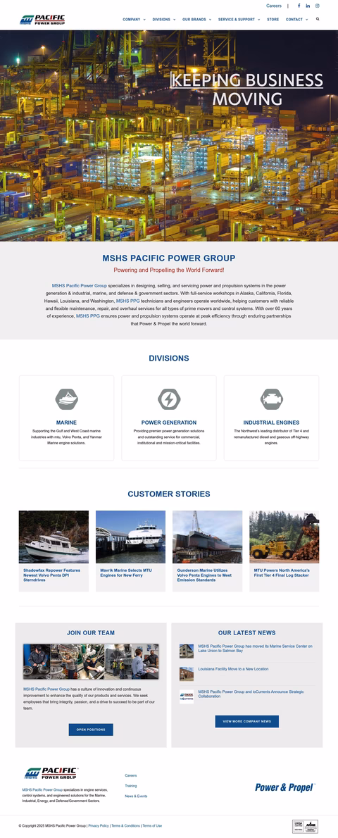 Pacific-Power-Group Homepage 1440px