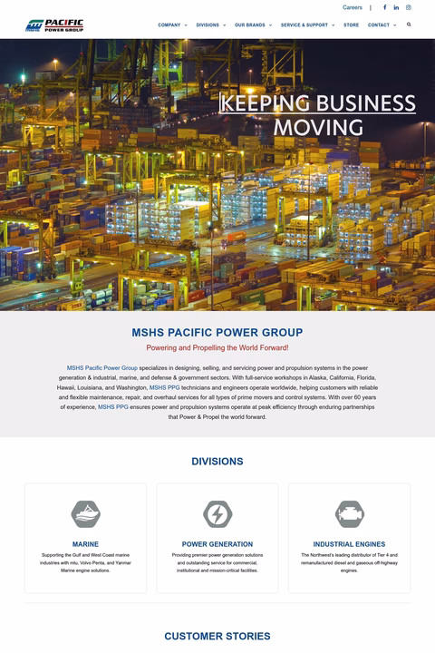 Pacific-Power-Group Homepage 1440px