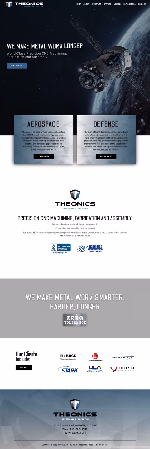 Theonics-Inc Homepage 1440px