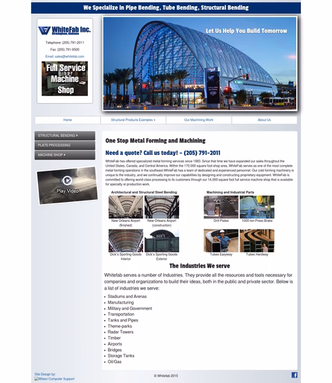 Whitefab Homepage 1440px