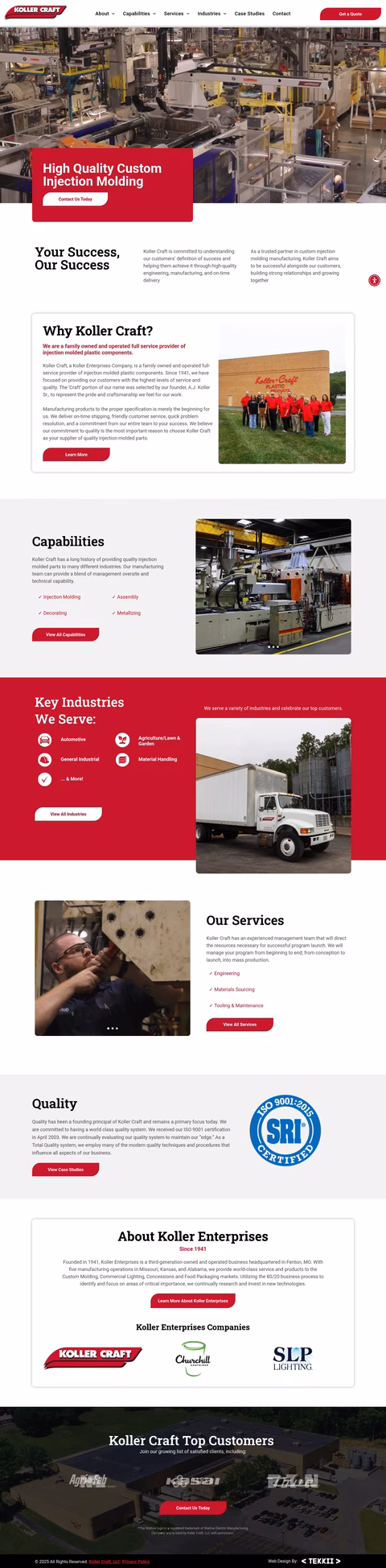 Koller-Craft-South Homepage 1440px