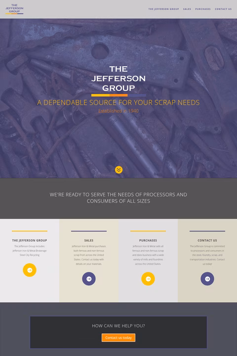 Jefferson-Iron-Metal Homepage 1440px