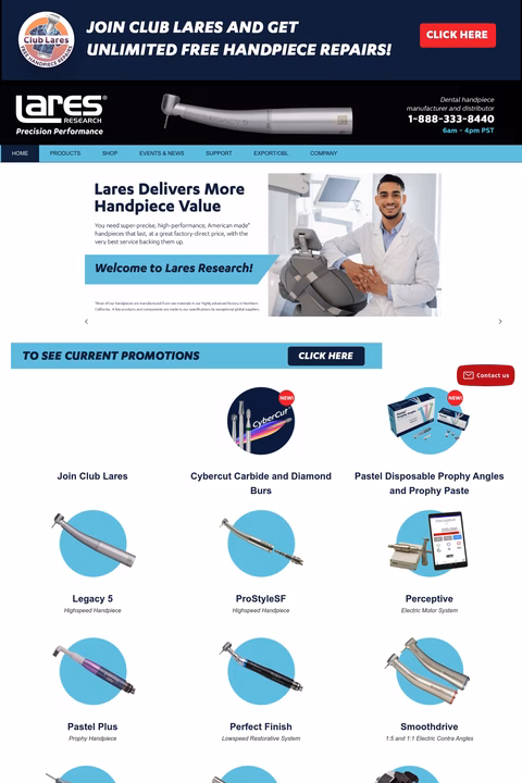 Lares-Research Homepage 1440px