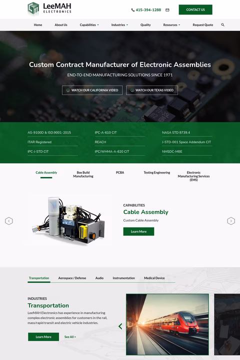 Leemah-Electronics Homepage 1440px