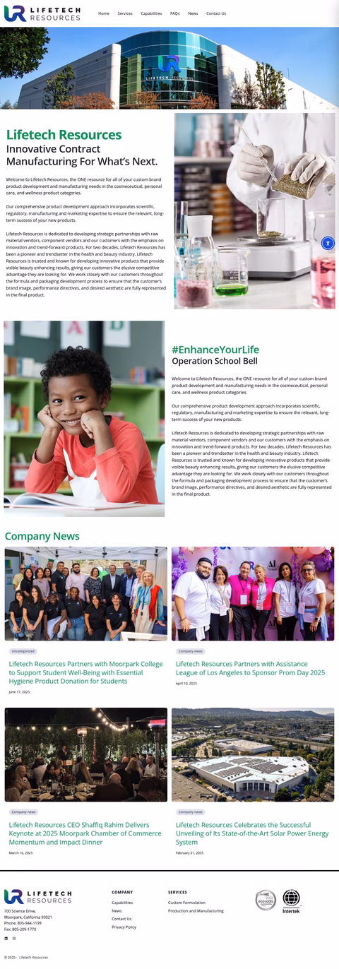 Lifetech-Resources Homepage 1440px