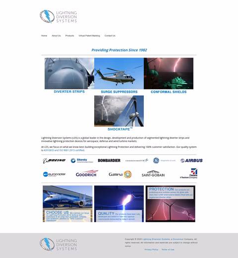 Lightning-Diversion-Systems Homepage 1440px