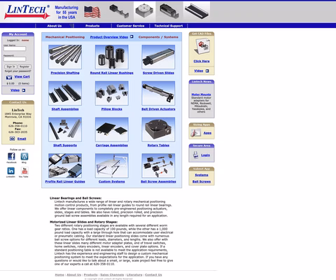 Lintech-Motion Homepage 1440px
