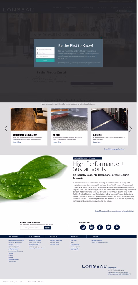 Lonseal Homepage 1440px