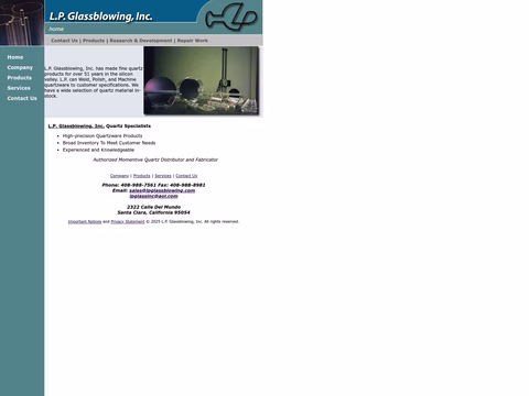 Lp-Glassblowing Homepage 1440px