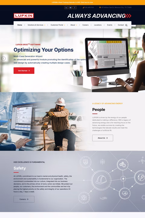 Lufkin-Industries Homepage 1440px