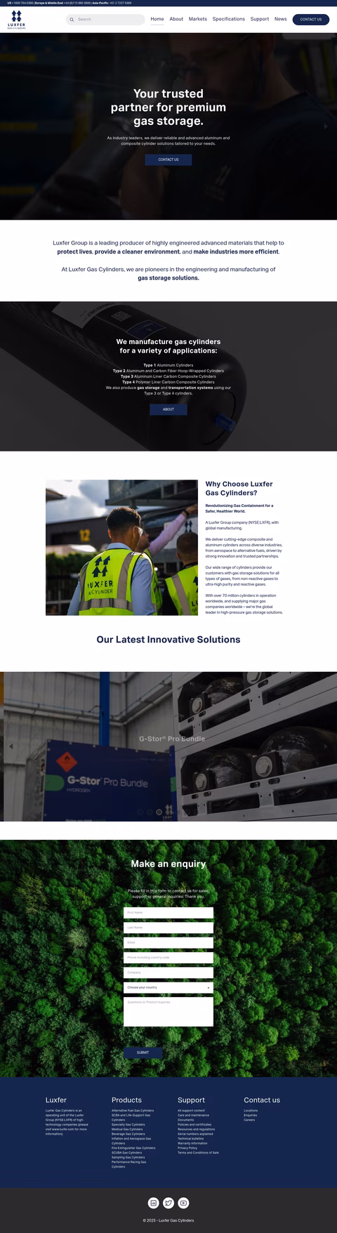 Luxfer-Gas-Cylinders Homepage 1440px