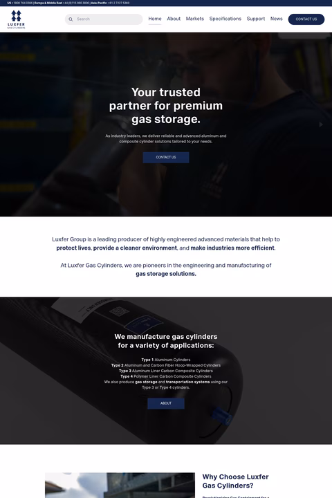 Luxfer-Gas-Cylinders Homepage 1440px