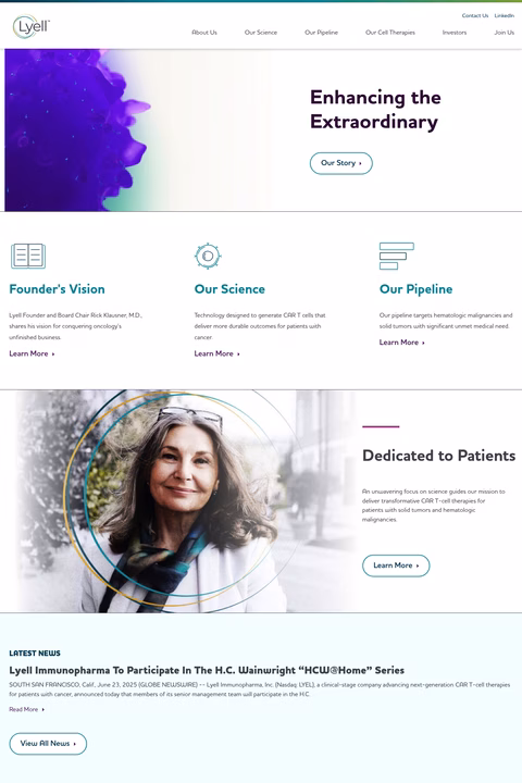 Lyell-Immunopharma Homepage 1440px