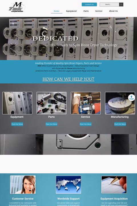 M-Tek-Corporation Homepage 1440px