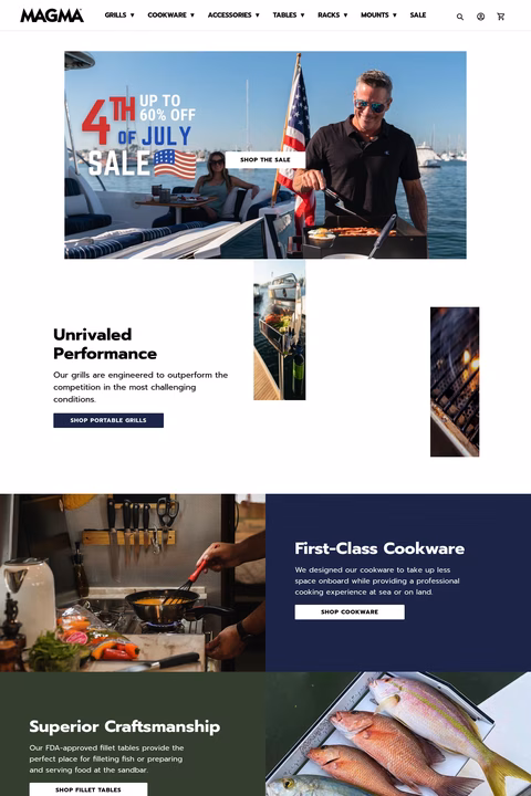 Magma-Products Homepage 1440px