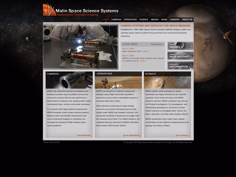 Malin-Space-Science-Systems Homepage 1440px