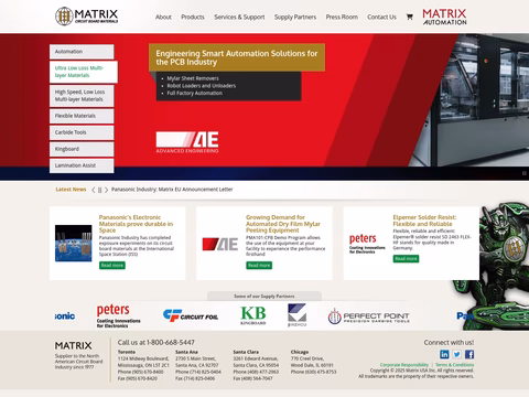 Matrix-Usa Homepage 1440px