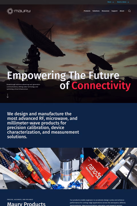 Maury-Microwave-Corporation Homepage 1440px