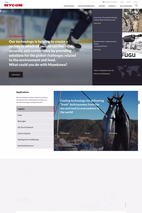 Mayekawa-Usa Homepage 1440px