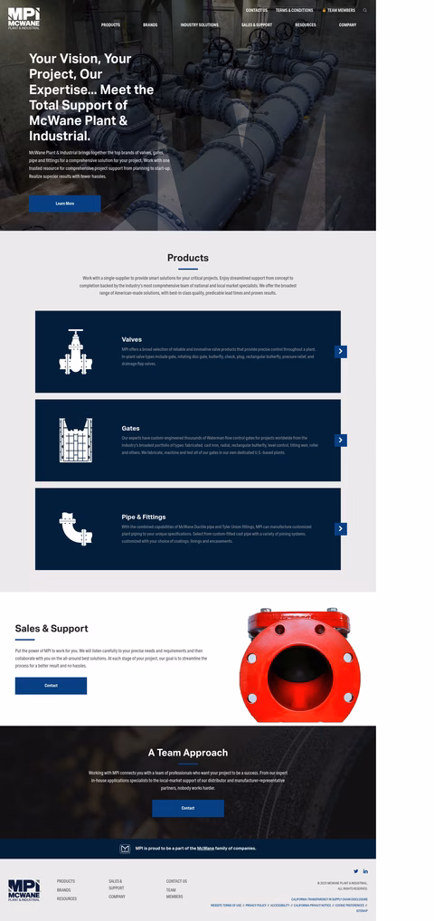 Mcwane-Plant-Industrial Homepage 1440px