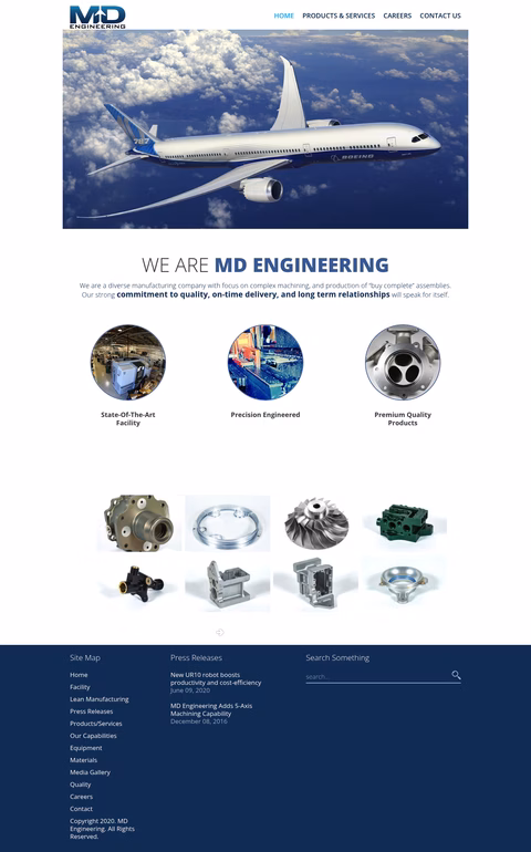 Md-Engineering Homepage 1440px