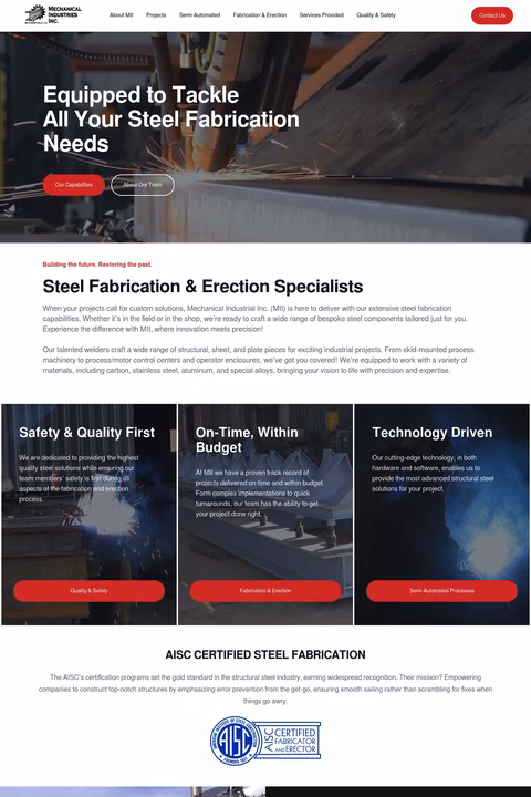 Mechanical-Industries-Inc Homepage 1440px