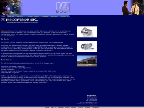 Mecoptron Homepage 1440px