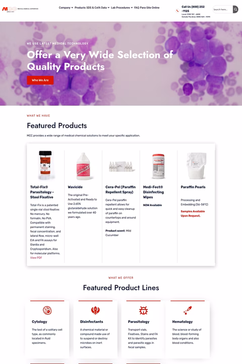 Medical-Chemical-Corporation Homepage 1440px