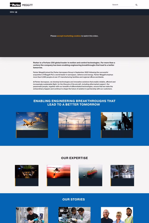 Meggitt-Plc Homepage 1440px