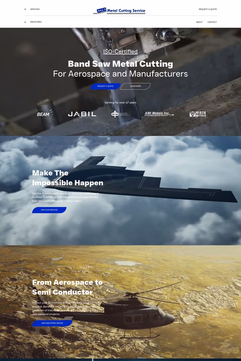 Metal-Cutting-Services Homepage 1440px