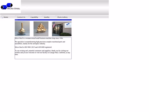 Micro-Steel Homepage 1440px