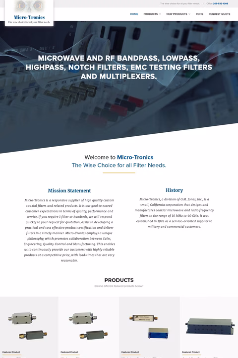 Micro-Tronics Homepage 1440px