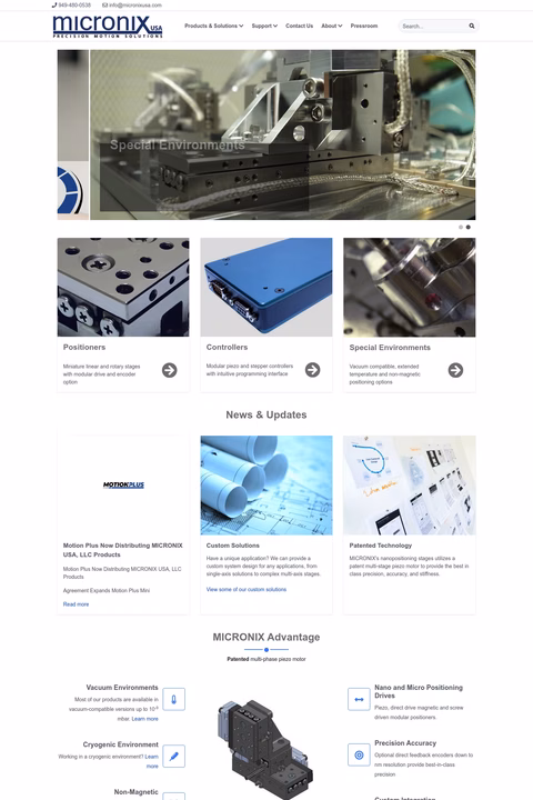 Micronix-Usa Homepage 1440px