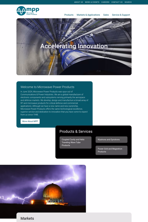 Microwave-Power-Products Homepage 1440px