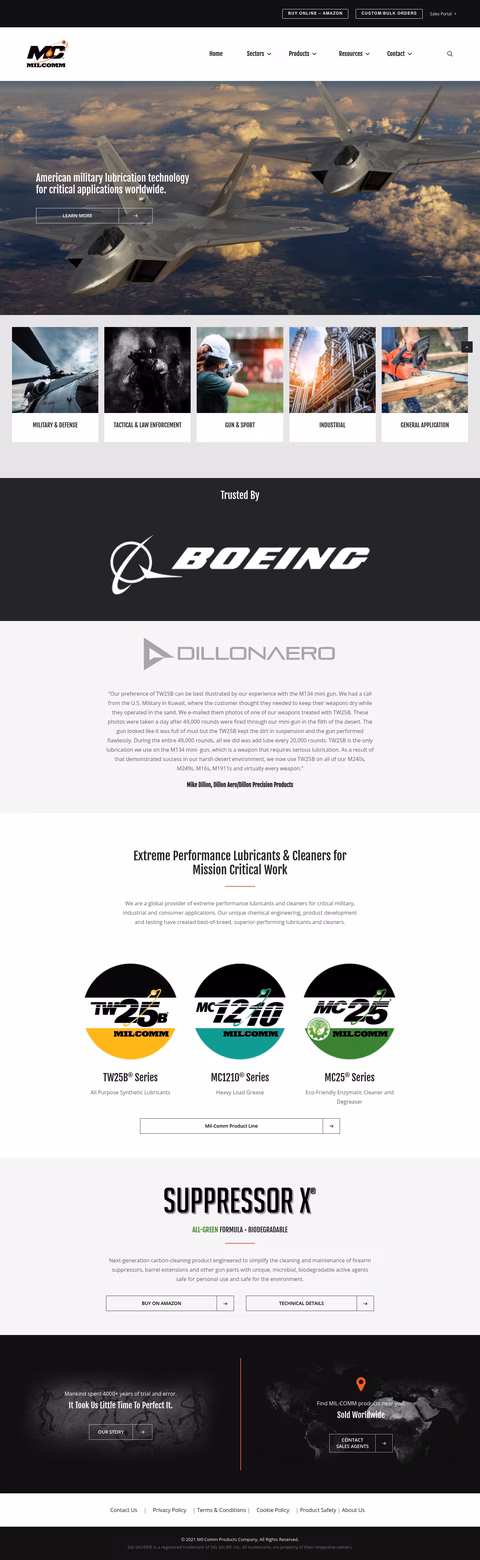 Mil-Comm Homepage 1440px