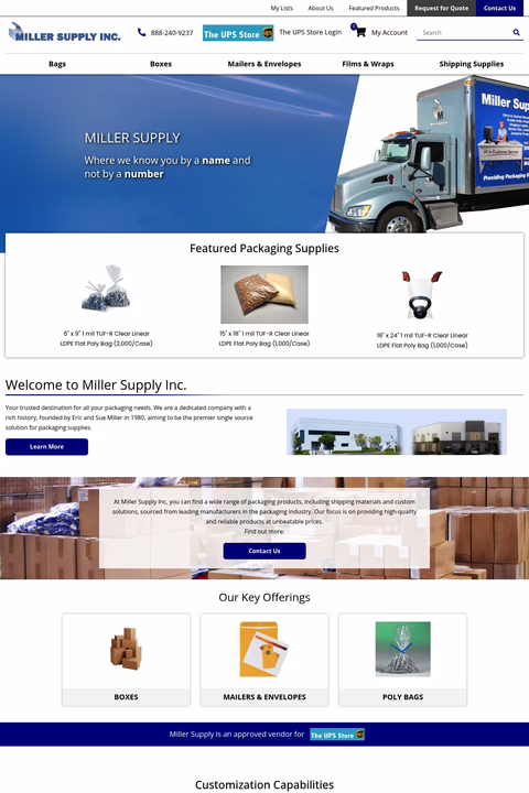 Miller-Supply-Inc Homepage 1440px